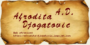 Afrodita Đogatović vizit kartica